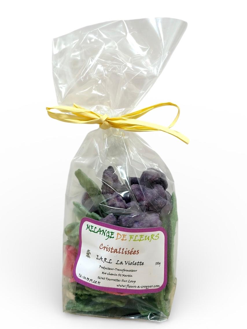 Fiori e Foglie cristallizzati con lo zucchero Specialità Provenzale