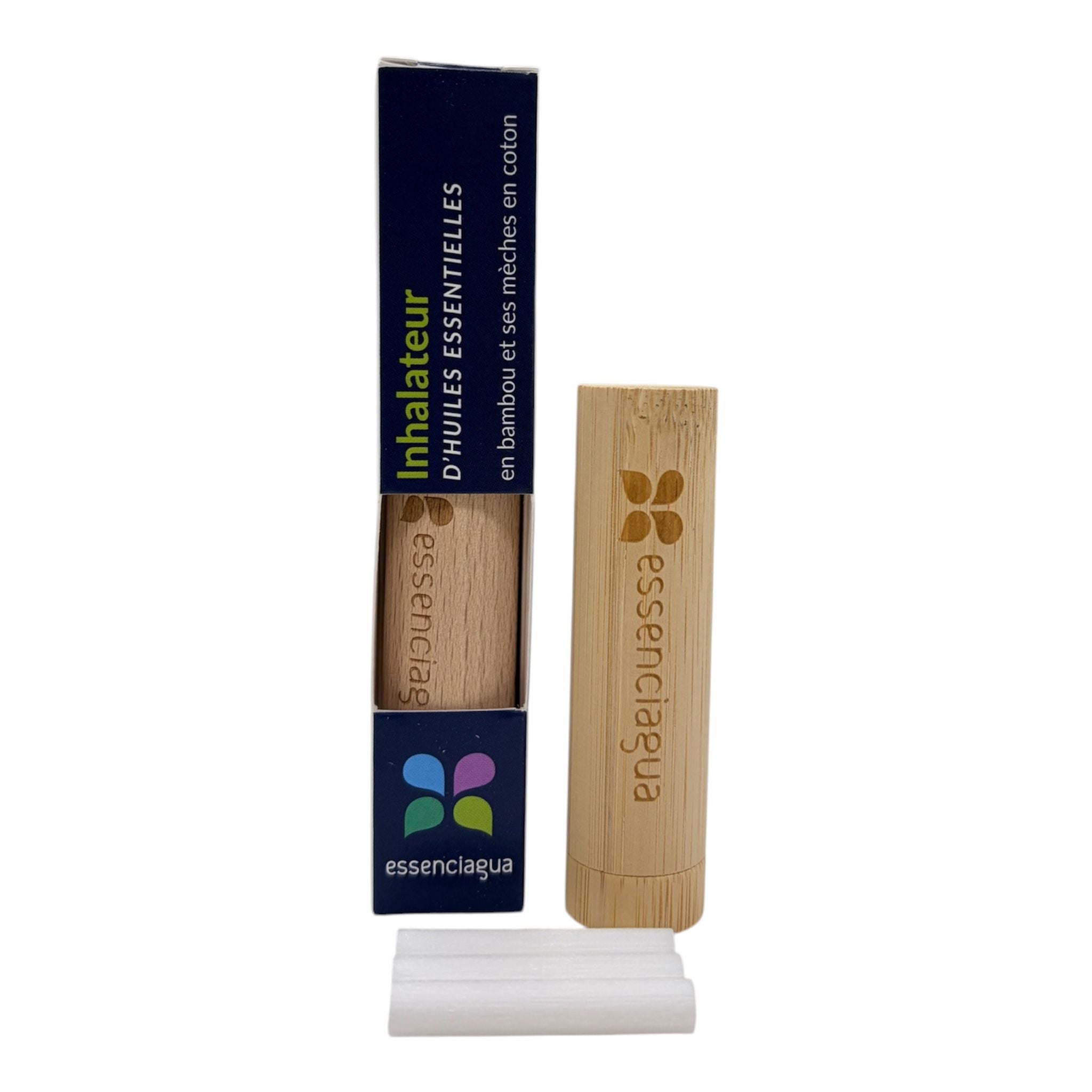 Inalatore personale per oli essenziali in bamboo