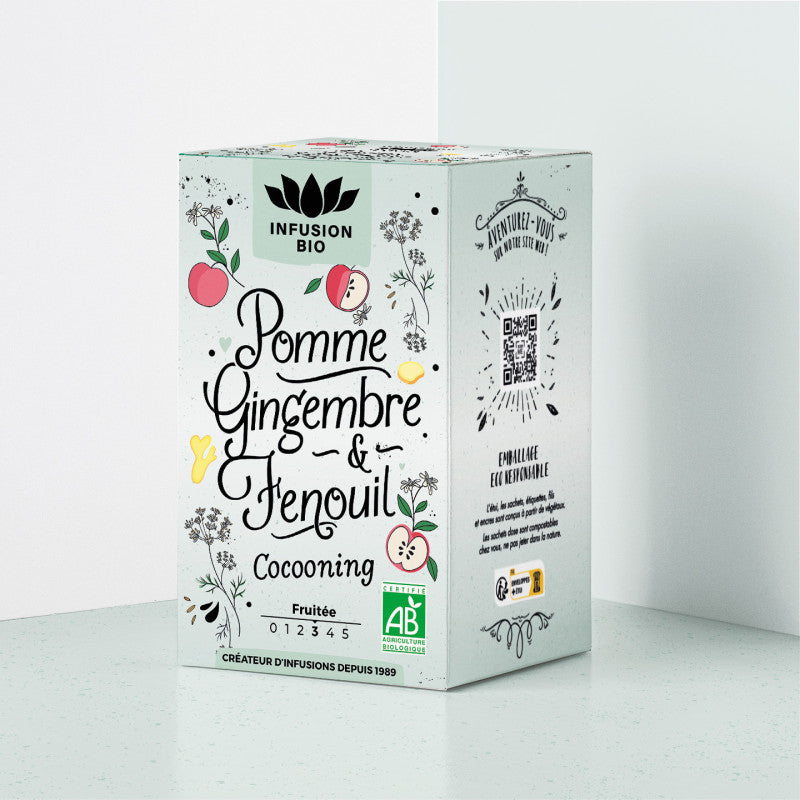 Infuso mela, zenzero e finocchio Bio