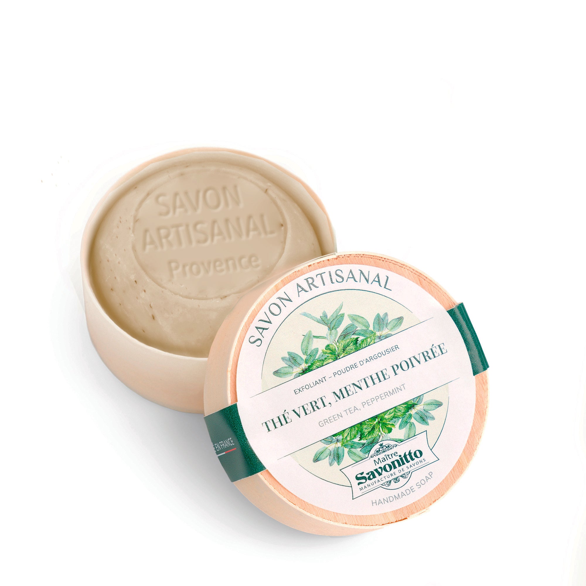 Saponi naturali con fragranze di Grasse in scatole di legno Maitre Savonitto