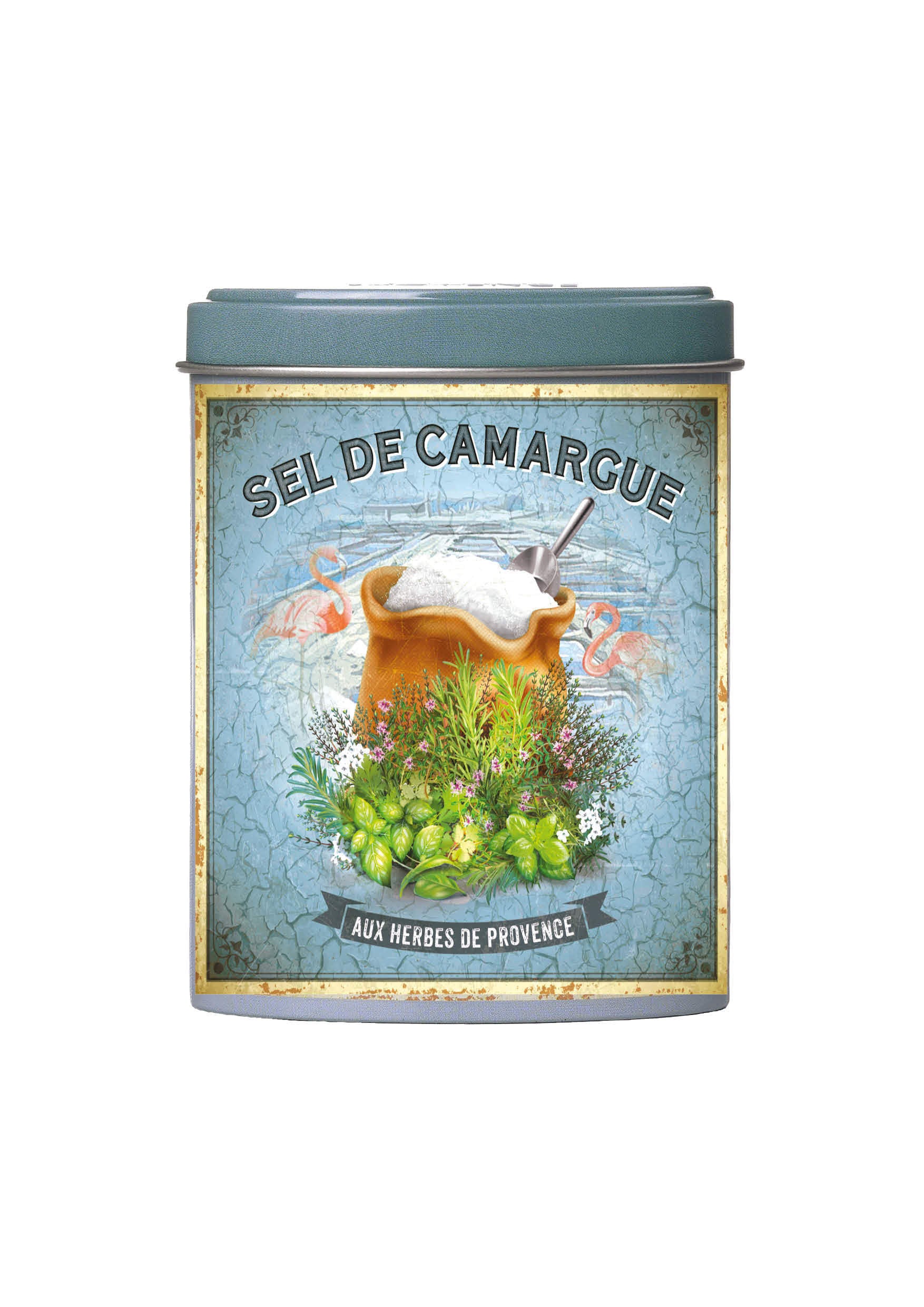 Boite di Sale Fine della Camargue con Erbe Provenzali