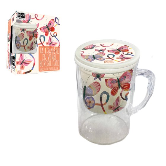 Tisaniera Farfalle Enesco 480 ml.