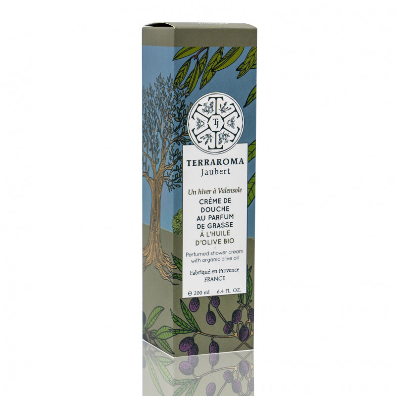 Shower cream with organic olive oil