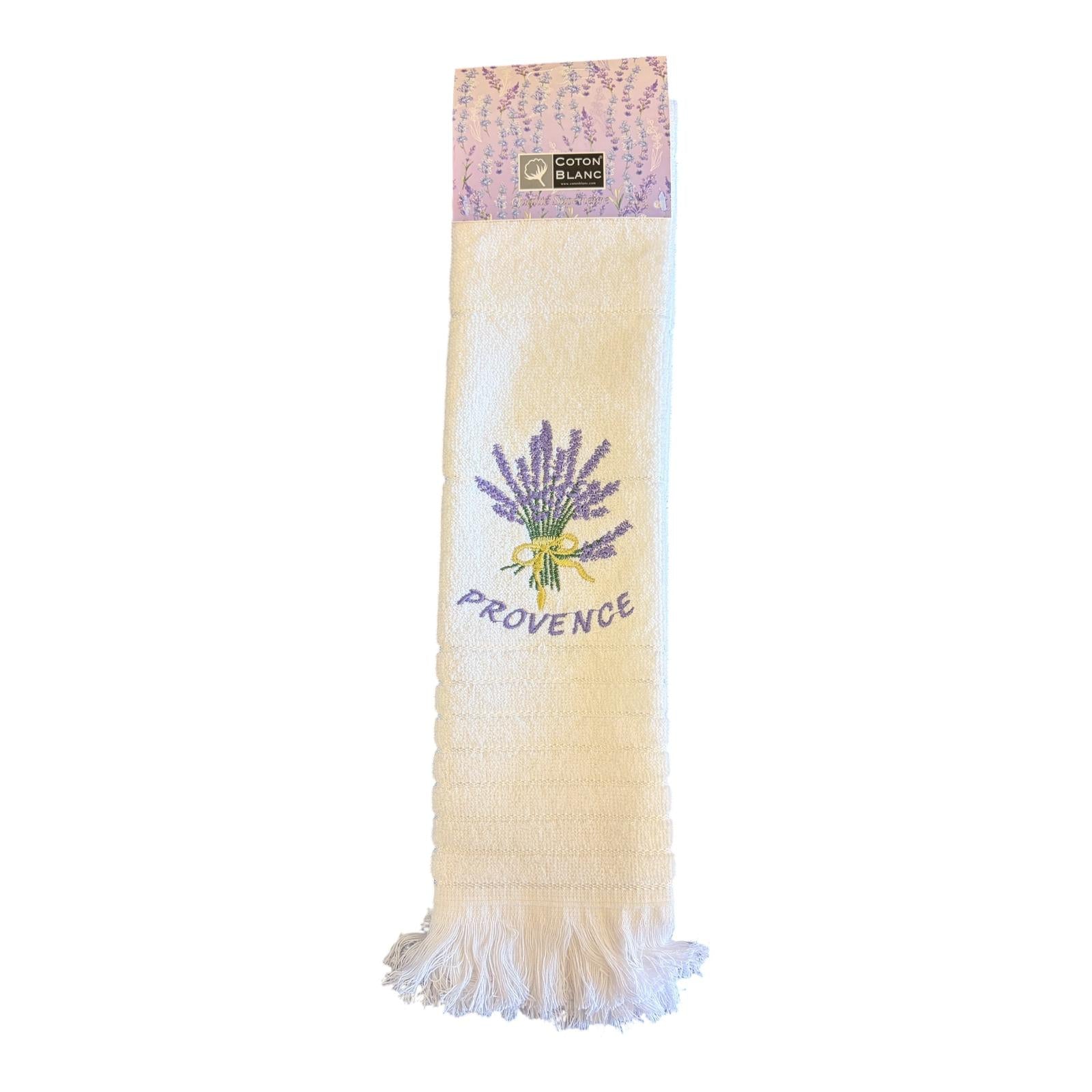 Asciugamani da cucina in spugna Collezione LAVANDE Coton Blanc