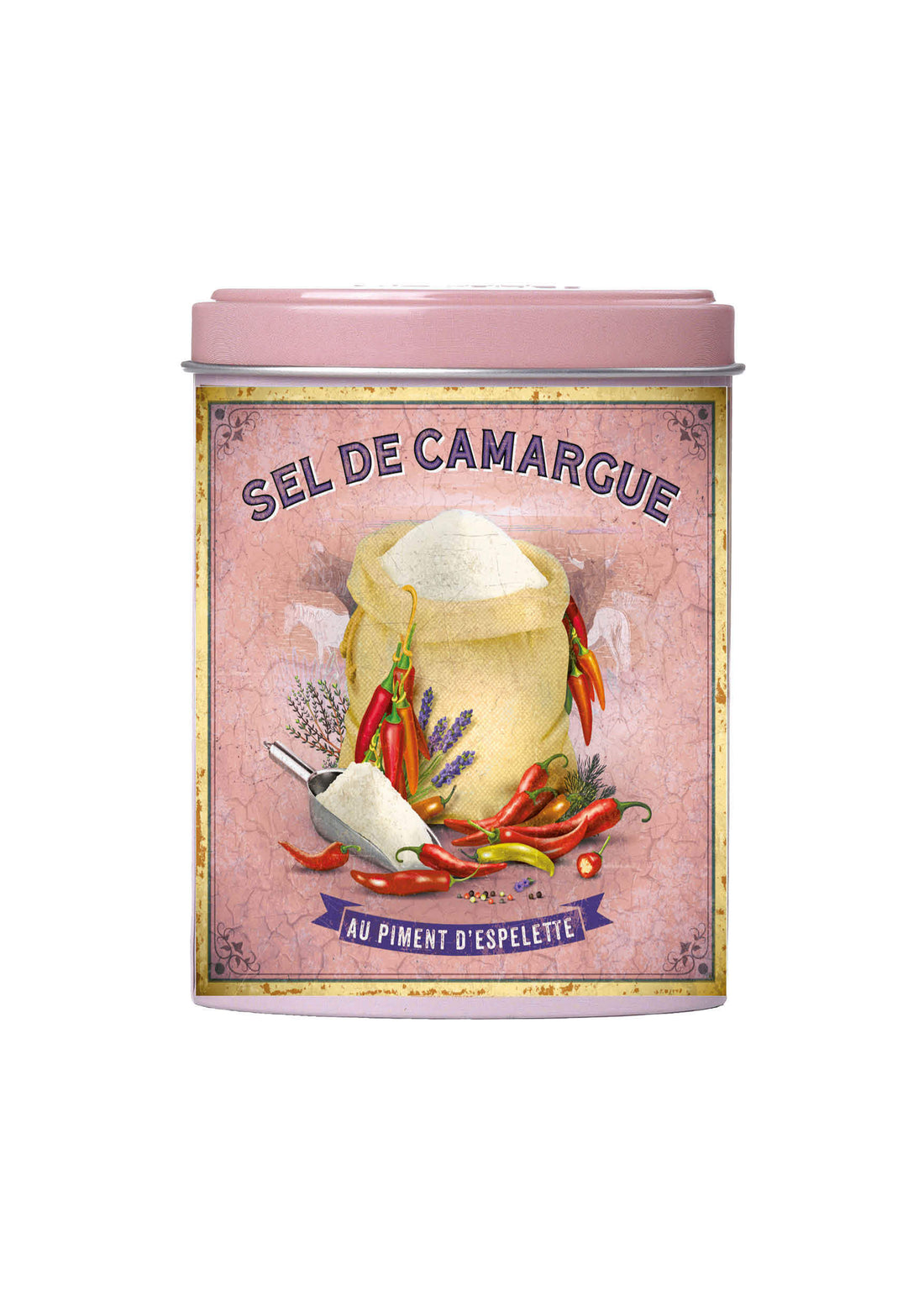 Boite di Sale fine della Camargue e Peperoncino di Espelette 120 gr.