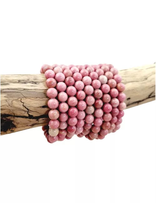 Bracciale in pietra Rodonite naturale