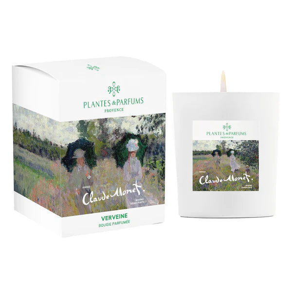 Candela vegetale 180 gr. Edizione Limitata Claude Monet Verveine
