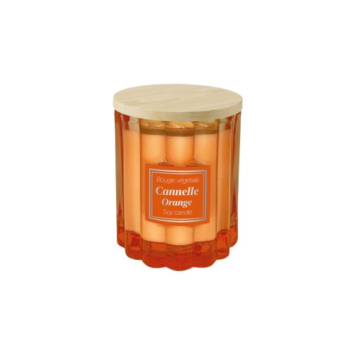 Candela vegetale profumazione Cannella e Arancia