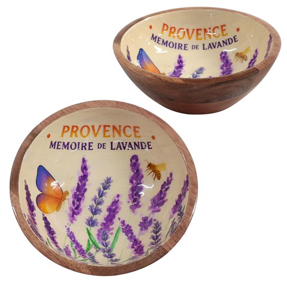 Coupelle in legno serie lavande Aquerelle Enesco