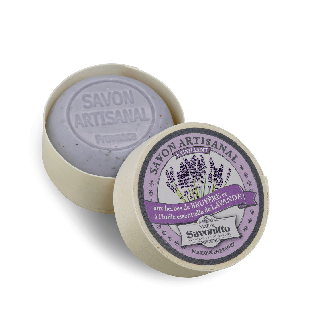 Saponi naturali con fragranze di Grasse in scatole di legno Maitre Savonitto