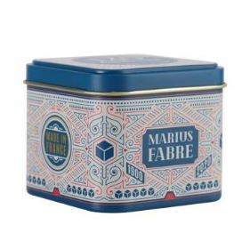 Scatola in latta 120 anni per Cubo Marsiglia Marius Fabre