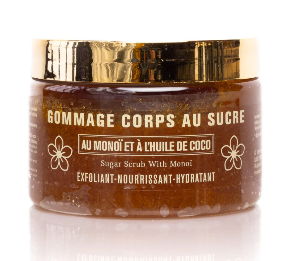 Scrub corpo e viso allo zucchero al Monoi e Olio di Cocco Bio