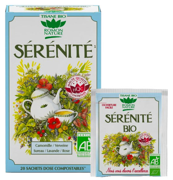 Tisana "Serenità" dalle proprietà rilassanti pensata per il proprio benessere, come in provenza
