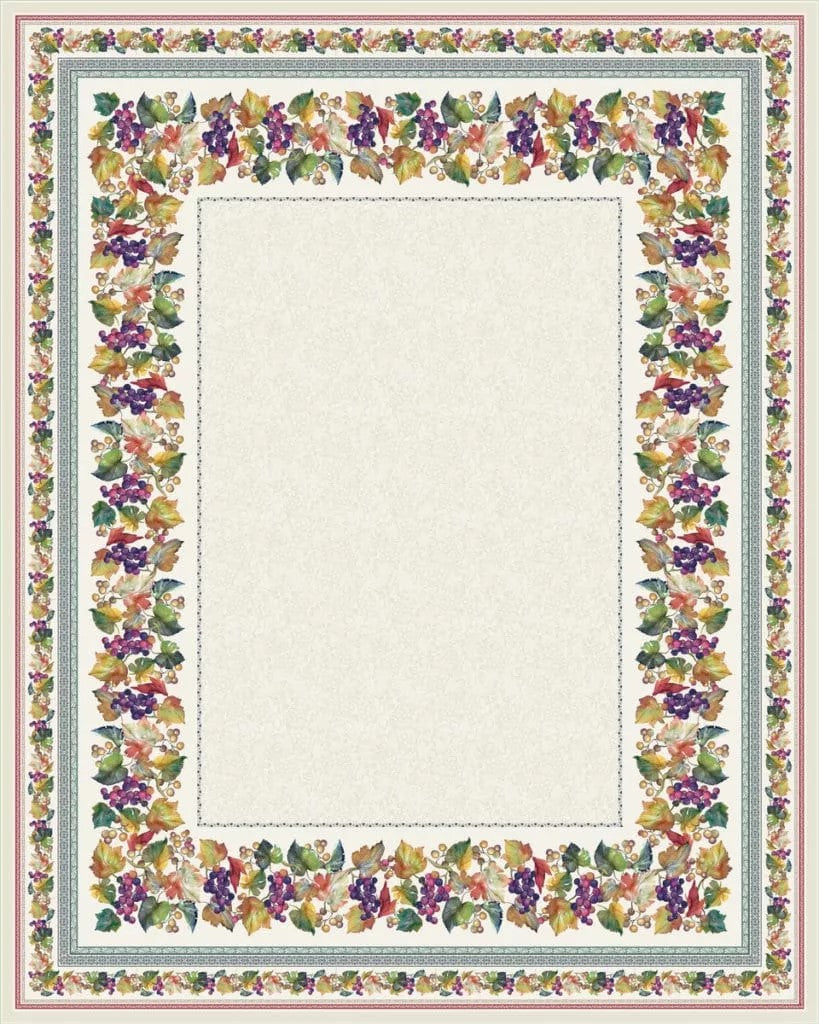 Tovaglia Raisin Tissus Toselli antimacchia rettangolare 155x250