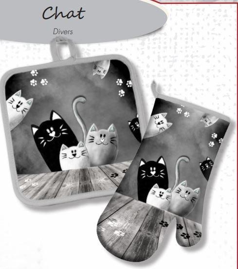 Set Guanto e Presina Collezione Chat