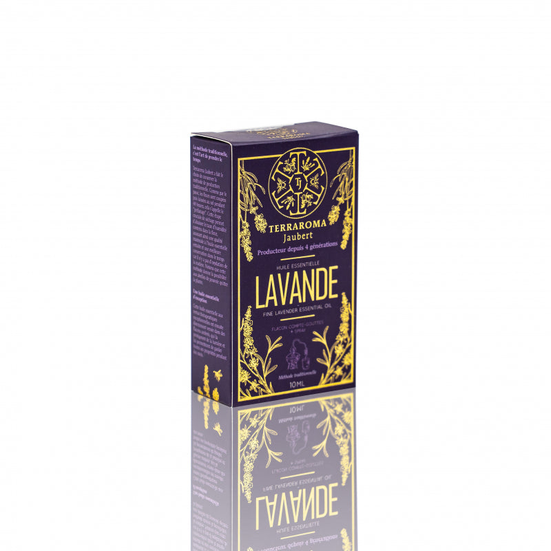 Olio essenziale di Lavanda Fine Terraroma formato da 10 ml e 50 ml