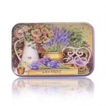 Scatoletta porta sapone Fiori e Lavanda di Provenza