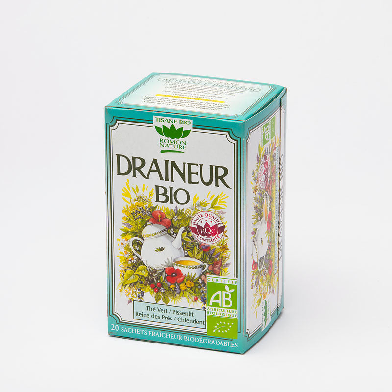 Organic draining herbal tea